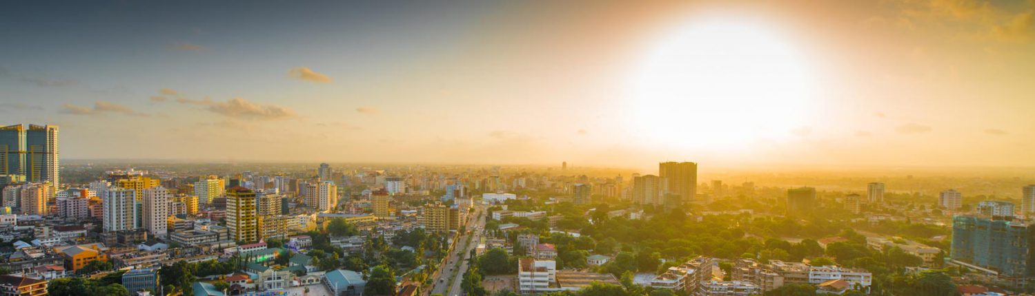 Panoramic view across Dar es Salaam